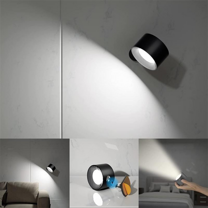 Wireless Rechargeable 360° Wall Lamp - LED Indoor & Outdoor Light