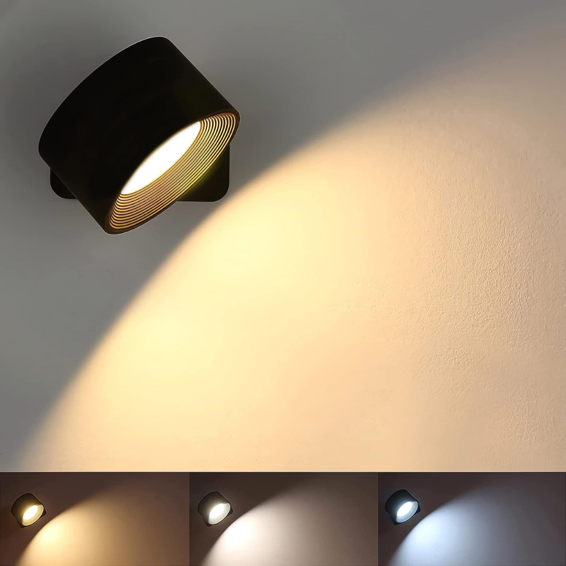 Wireless Rechargeable 360° Wall Lamp - LED Indoor & Outdoor Light