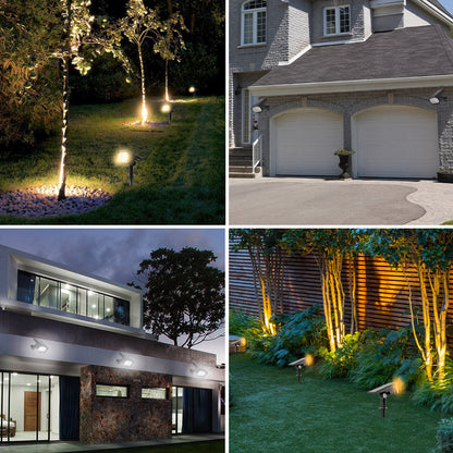 Wireless Solar LED Garden Spotlight with Automatic On/Off Function