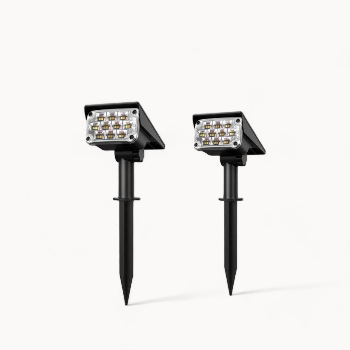 Wireless Solar LED Garden Spotlight with Automatic On/Off Function