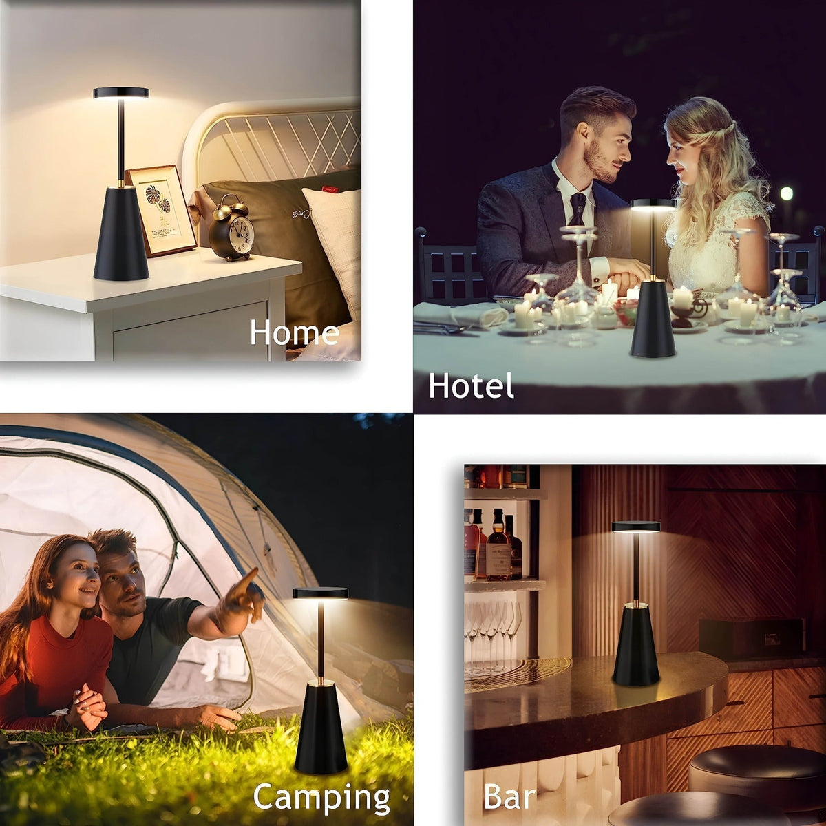 Wireless Table Lamp with Adjustable Colour Temperature and 4000mAh Battery