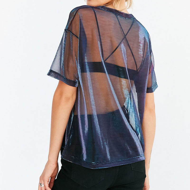 Women's Sheer Top | Lightweight Transparent Summer Layering