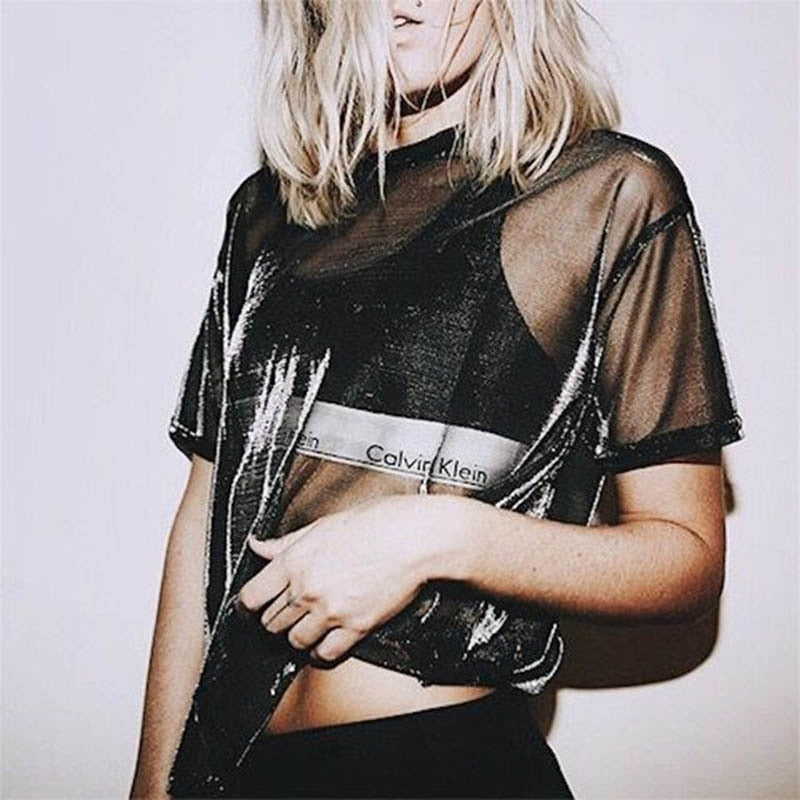 Women's Sheer Top | Lightweight Transparent Summer Layering