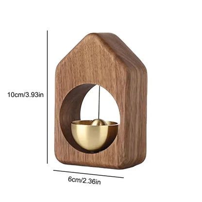 Wooden Door Bell with Magnetic Mounting and Calming Chime