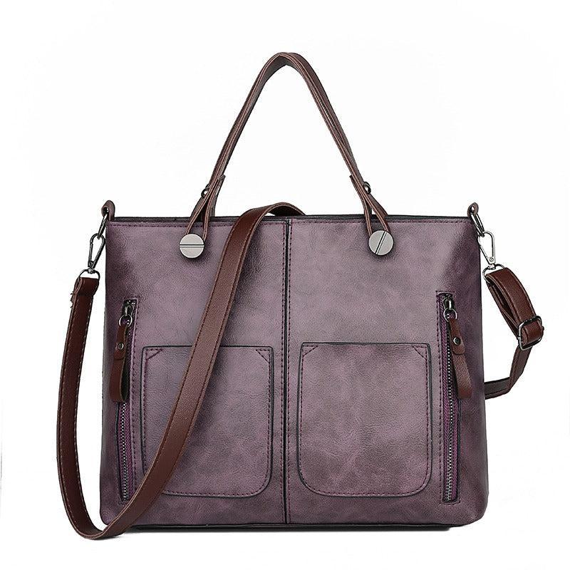 Zambir – Women's Vintage PU Leather Shoulder Bag with Adjustable Crossbody Strap