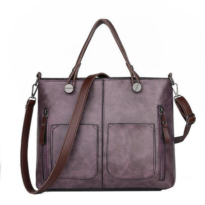 Zambir – Women's Vintage PU Leather Shoulder Bag with Adjustable Crossbody Strap