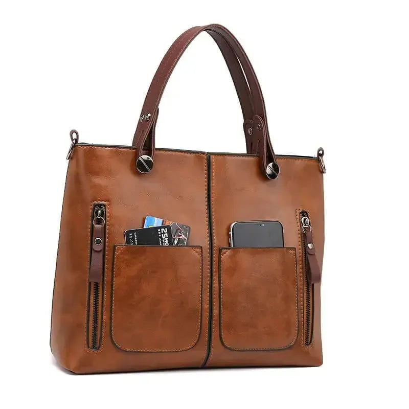 Zambir – Women's Vintage PU Leather Shoulder Bag with Adjustable Crossbody Strap